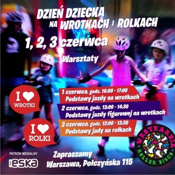 Warsztaty jazdy na wrotkach i rolkach z okazji Dnia Dziecka